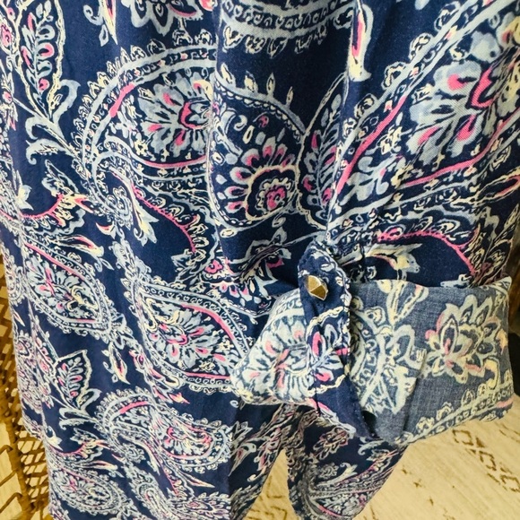 Blue Floral Tunic / Dress - Picture 2 of 8